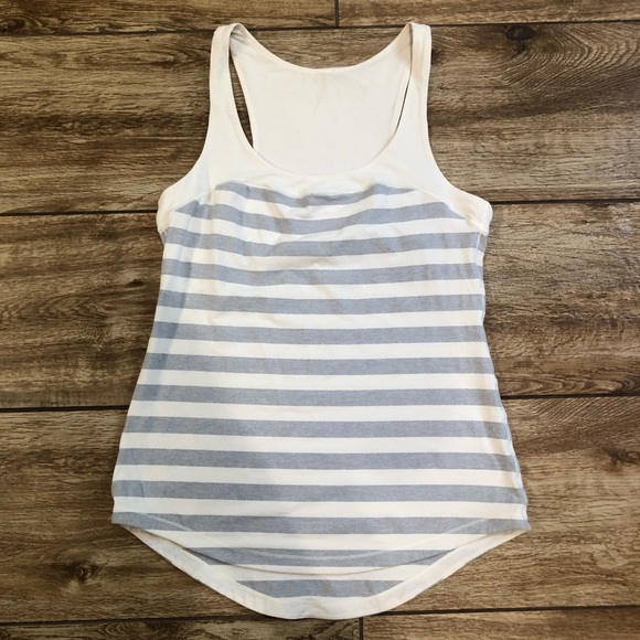 Lululemon Run First Base Tank Top Sz 6 Micro Macro - Picture 5 of 8